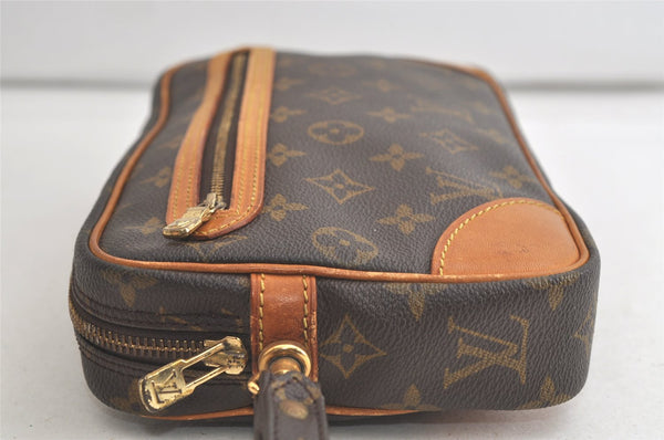 Authentic Louis Vuitton Monogram Marly Dragonne GM M51825 Clutch Hand Bag 5521K