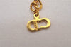 Authentic Christian Dior Gold Tone Chain Pendant Necklace CD 5522I