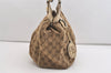 Authentic GUCCI Sukey Shoulder Tote Bag GG Canvas Leather 211944 Brown 5522J