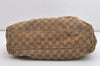 Authentic GUCCI Sukey Shoulder Tote Bag GG Canvas Leather 211944 Brown 5522J