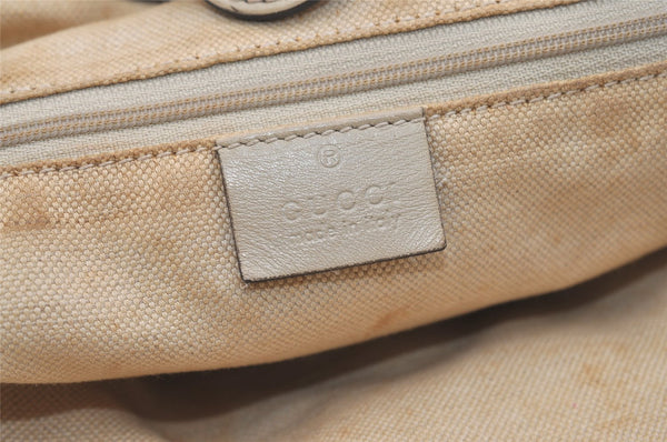 Authentic GUCCI Sukey Shoulder Tote Bag GG Canvas Leather 211944 Brown 5522J