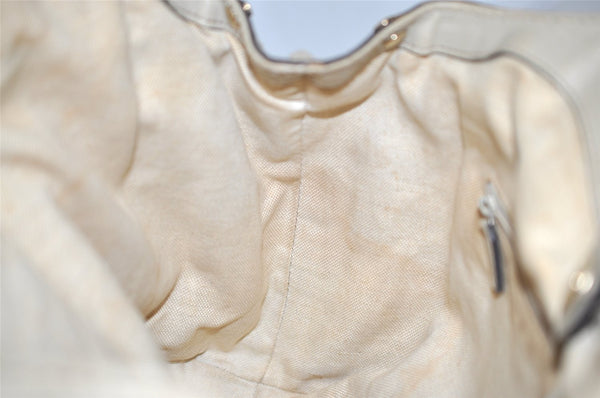 Authentic GUCCI Sukey Shoulder Tote Bag GG Canvas Leather 211944 Brown 5522J