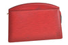 Authentic Louis Vuitton Epi Trousse Crete Clutch Bag Red LV Junk 5522K