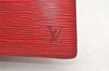 Authentic Louis Vuitton Epi Trousse Crete Clutch Bag Red LV Junk 5522K