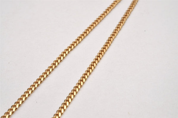 Authentic Christian Dior Gold Tone Chain Pendant Necklace CD 5523I