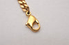 Authentic Christian Dior Gold Tone Chain Pendant Necklace CD 5523I