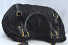 Authentic PRADA Nylon Tessuto Leather 2Way Hand Tote Hand Bag Black 5523J