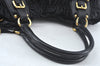 Authentic PRADA Nylon Tessuto Leather 2Way Hand Tote Hand Bag Black 5523J
