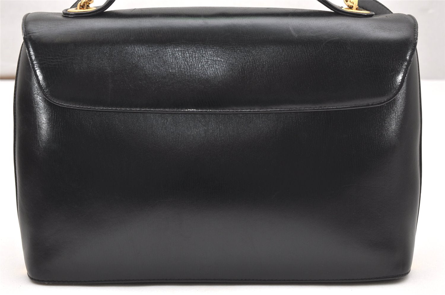 Authentic Christian Dior 2Way Shoulder Hand Bag Purse Leather Black CD 5523K