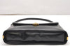 Authentic Christian Dior 2Way Shoulder Hand Bag Purse Leather Black CD 5523K
