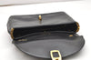 Authentic Christian Dior 2Way Shoulder Hand Bag Purse Leather Black CD 5523K