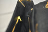 Authentic Christian Dior 2Way Shoulder Hand Bag Purse Leather Black CD 5523K