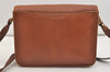 Authentic Burberrys Vintage Leather Shoulder Cross Body Bag Purse Brown 5524J