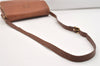 Authentic Burberrys Vintage Leather Shoulder Cross Body Bag Purse Brown 5524J