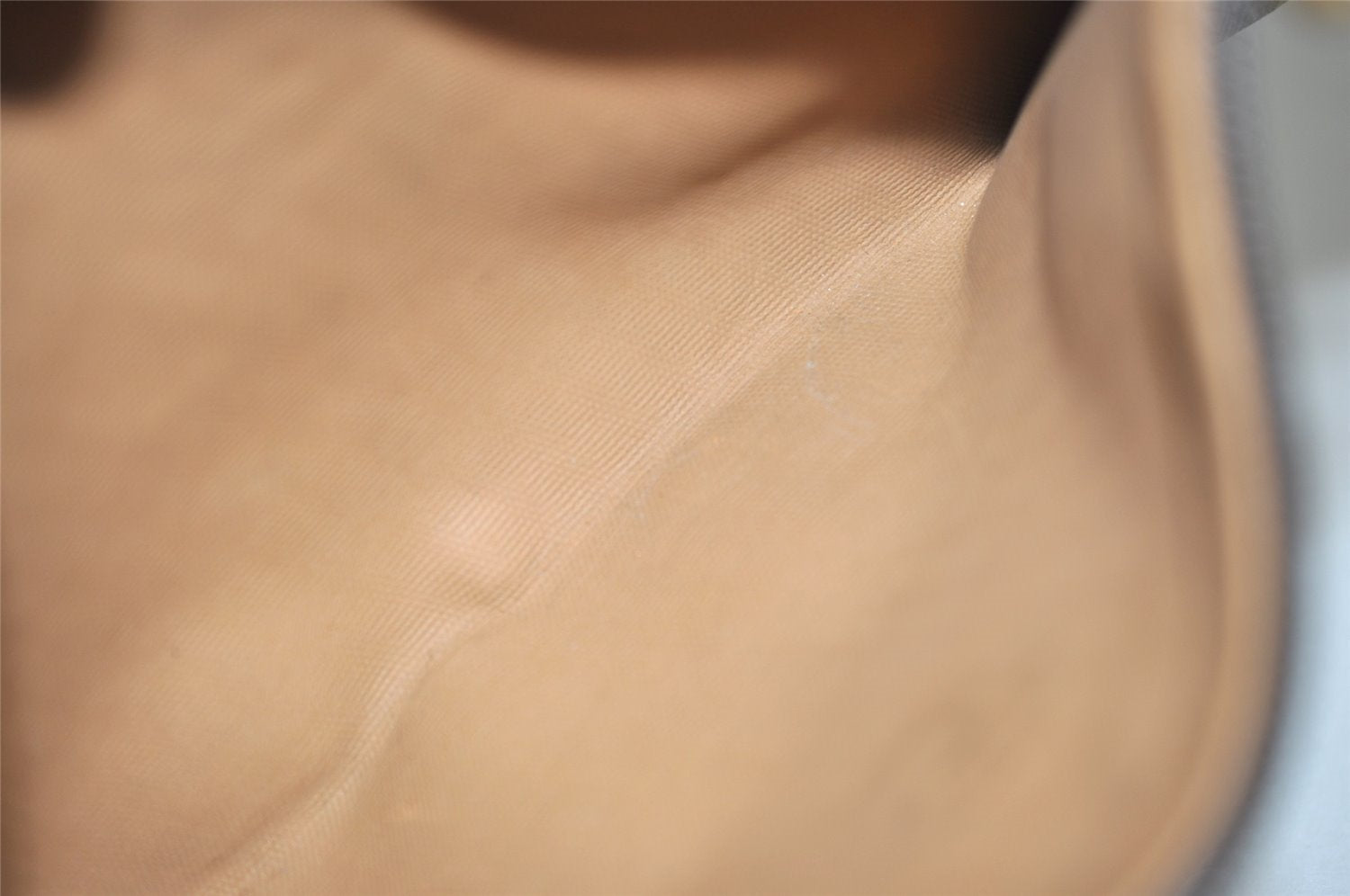 Authentic GUCCI Vintage Clutch Hand Bag Purse GG PVC Leather Brown 5525J