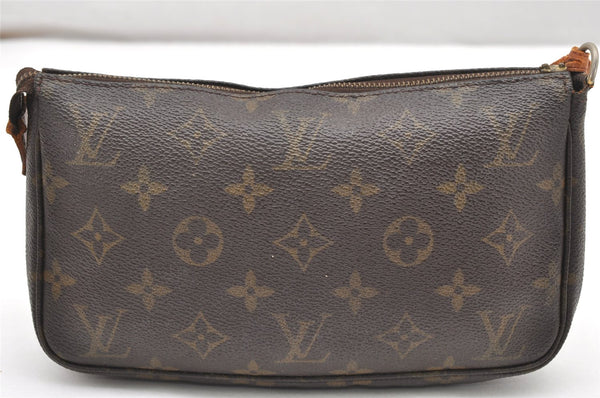 Authentic Louis Vuitton Monogram Pochette Accessoires Pouch M51980 Junk 5525K