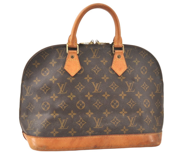 Authentic Louis Vuitton Monogram Alma Hand Bag Purse M51130 LV 5526K