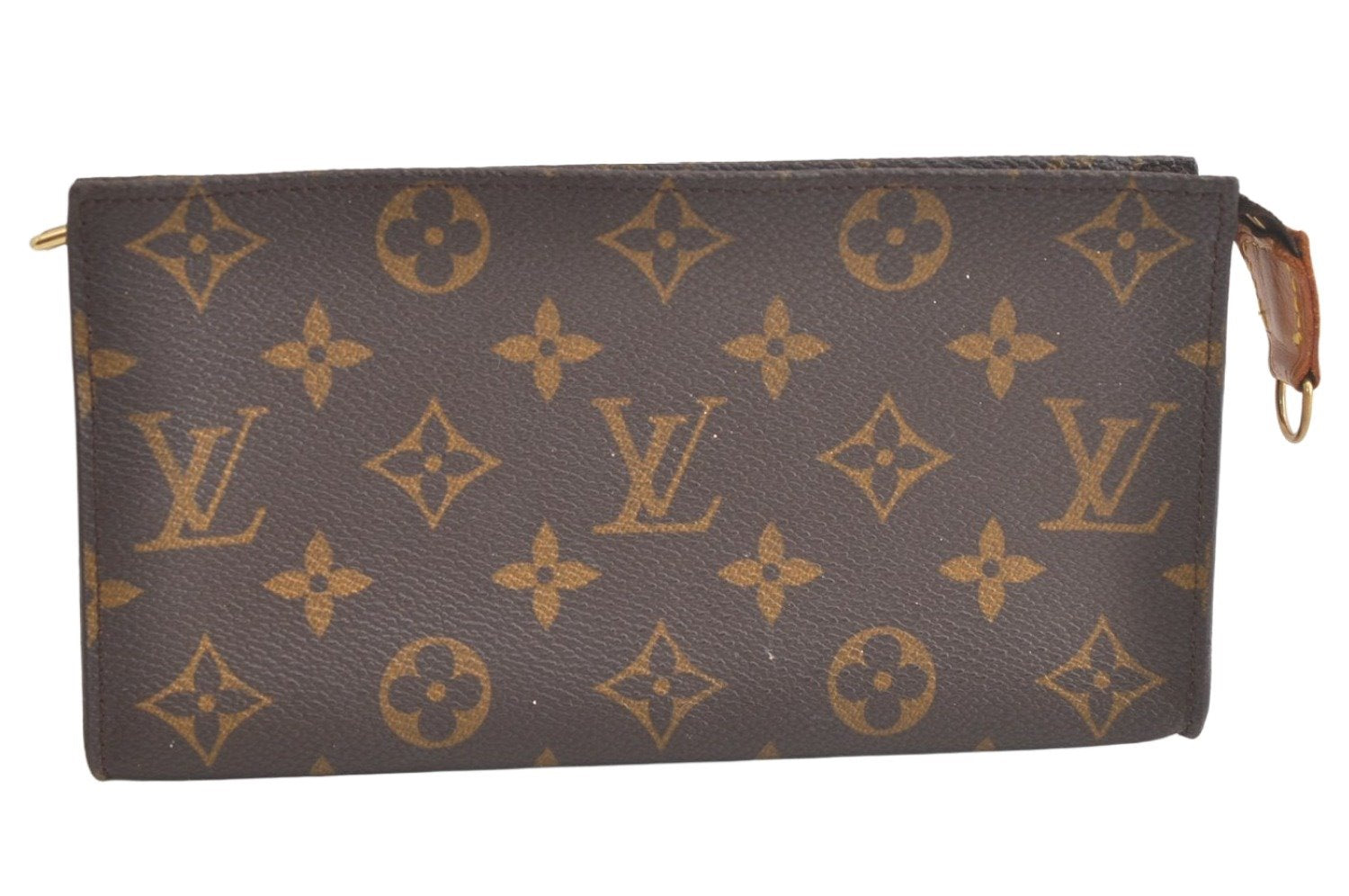 Authentic Louis Vuitton Monogram Pouch For Bucket GM LV Junk 5528K