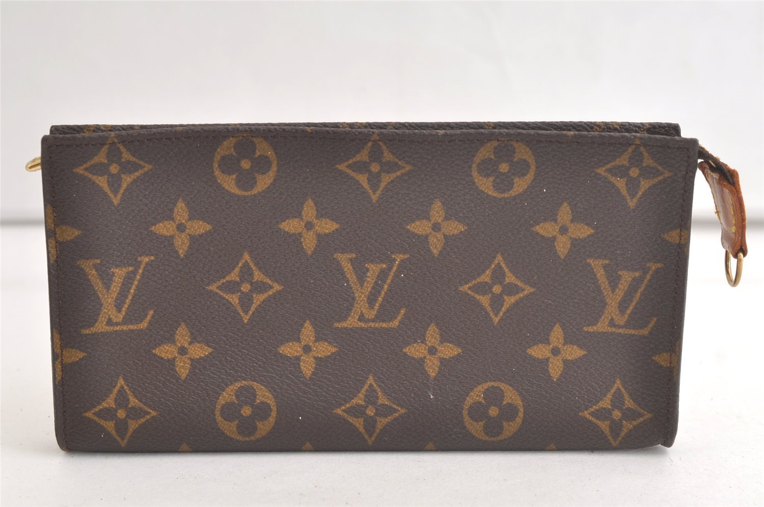 Authentic Louis Vuitton Monogram Pouch For Bucket GM LV Junk 5528K