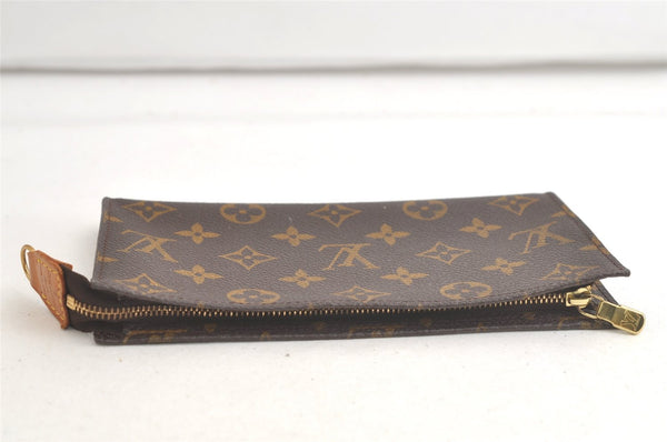 Authentic Louis Vuitton Monogram Pouch For Bucket GM LV Junk 5528K