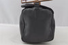 Authentic PRADA Vintage Leather Nappa Shoulder Bag Purse Black 5529I