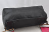 Authentic PRADA Vintage Leather Nappa Shoulder Bag Purse Black 5529I