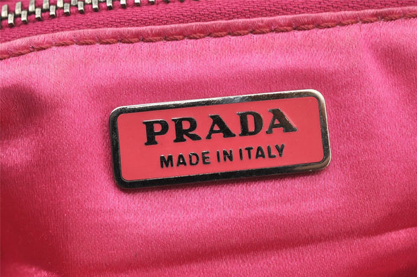 Authentic PRADA Vintage Leather Nappa Shoulder Bag Purse Black 5529I