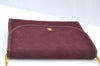 Authentic CHANEL Cotton Matelasse Shoulder Cross Body Bag Bordeaux Junk 5530H