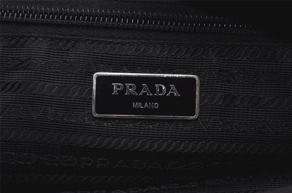 Authentic PRADA Nylon Tessuto Saffiano Leather Shoulder Cross Bag Black 5530I