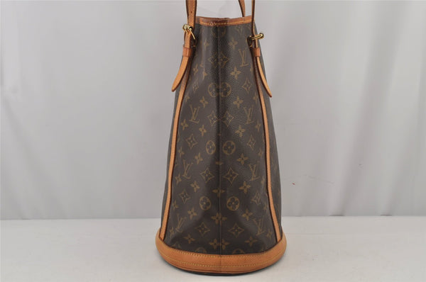 Authentic Louis Vuitton Monogram Bucket GM Shoulder Tote Bag M42236 LV 5530J
