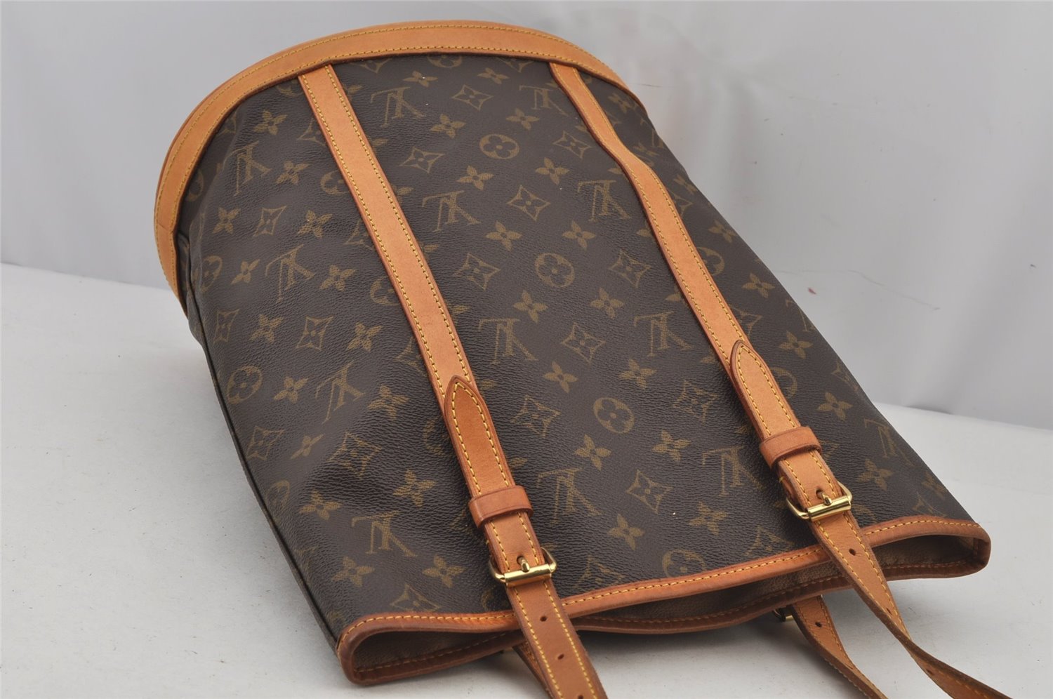 Authentic Louis Vuitton Monogram Bucket GM Shoulder Tote Bag M42236 LV 5530J