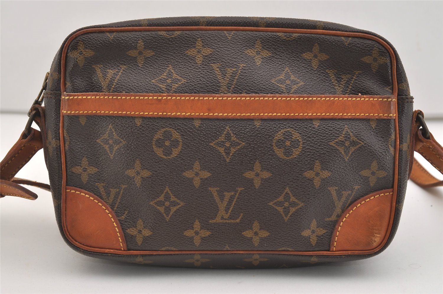 Authentic Louis Vuitton Monogram Trocadero 23 Shoulder Cross Bag M51276 LV 5531J