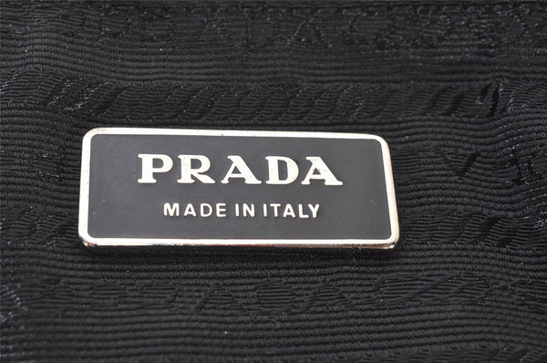 Authentic PRADA Vintage Nylon Tessuto Leather Business BriefCase Black 5532I