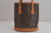 Authentic Louis Vuitton Monogram Bucket PM Shoulder Tote Bag M42238 LV 5532J