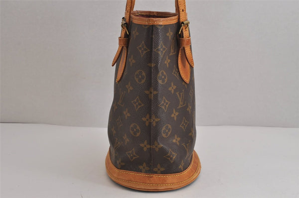 Authentic Louis Vuitton Monogram Bucket PM Shoulder Tote Bag M42238 LV 5532J