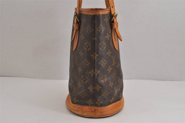 Authentic Louis Vuitton Monogram Bucket PM Shoulder Tote Bag M42238 LV 5532J