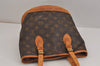 Authentic Louis Vuitton Monogram Bucket PM Shoulder Tote Bag M42238 LV 5532J