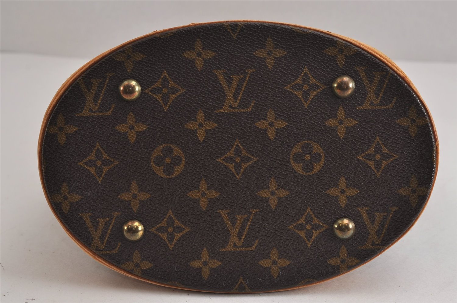 Authentic Louis Vuitton Monogram Bucket PM Shoulder Tote Bag M42238 LV 5532J