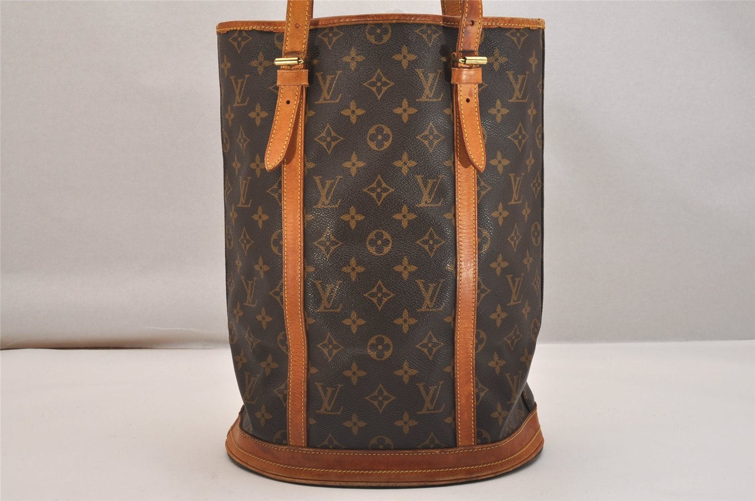 Authentic Louis Vuitton Monogram Bucket GM Shoulder Tote Bag M42236 Junk 5533J