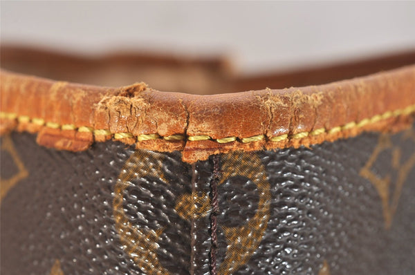 Authentic Louis Vuitton Monogram Bucket GM Shoulder Tote Bag M42236 Junk 5533J