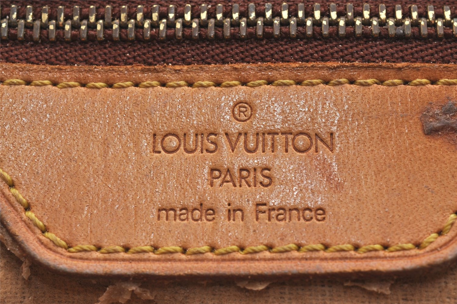 Authentic Louis Vuitton Monogram Bucket GM Shoulder Tote Bag M42236 Junk 5533J