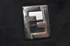 Authentic FENDI Zucca Vintage Tote Shoulder Bag Nylon Leather Black 5534I