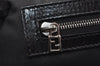 Authentic FENDI Zucca Vintage Tote Shoulder Bag Nylon Leather Black 5534I
