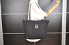 Authentic FENDI Zucca Vintage Tote Shoulder Bag Nylon Leather Black 5534I