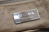 Authentic PRADA Vintage Canvas Leather Shoulder Tote Bag Beige Brown 5535I