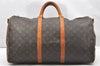 Authentic Louis Vuitton Monogram Keepall Bandouliere 50 M41416 Boston Bag 5535K