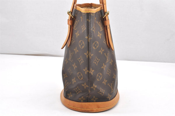 Authentic Louis Vuitton Monogram Bucket PM Shoulder Tote Bag M42238 LV 5536K