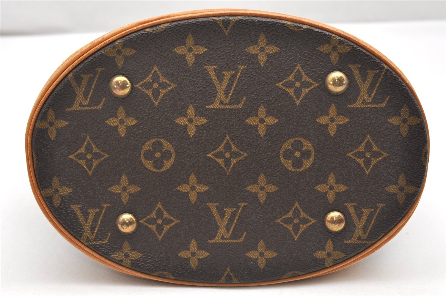 Authentic Louis Vuitton Monogram Bucket PM Shoulder Tote Bag M42238 LV 5536K