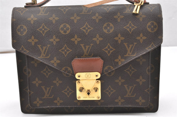 Authentic Louis Vuitton Monogram Monceau 2Way Shoulder Hand Bag M51185 LV 5538K