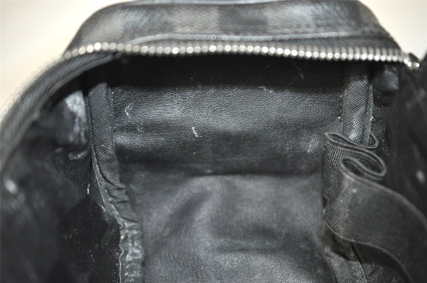 Authentic Louis Vuitton Damier Graphite Toiletry Hand Bag Pouch N47625 LV 5539I